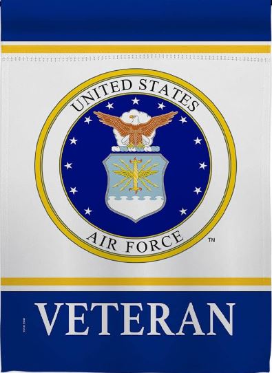 USAF Veteran Garden Flag